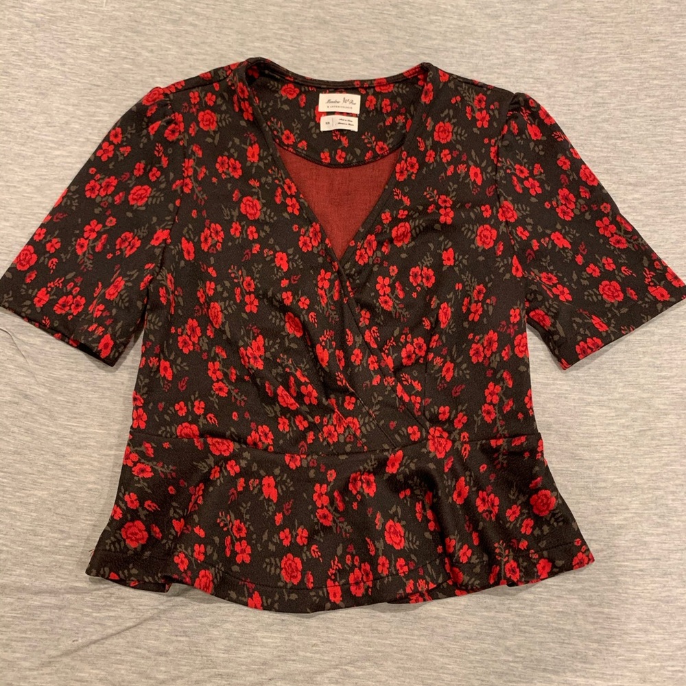 Anthropologie Peplum Top